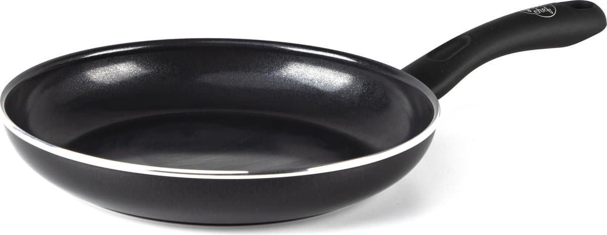 GreenChef Diamond Koekenpan 24cm - PFAS-vrije antikleeflaag - Koekenpan inductie - Keramische koekenpan - Ovenbestendig tot 160°C - Koelgreep - Zwart